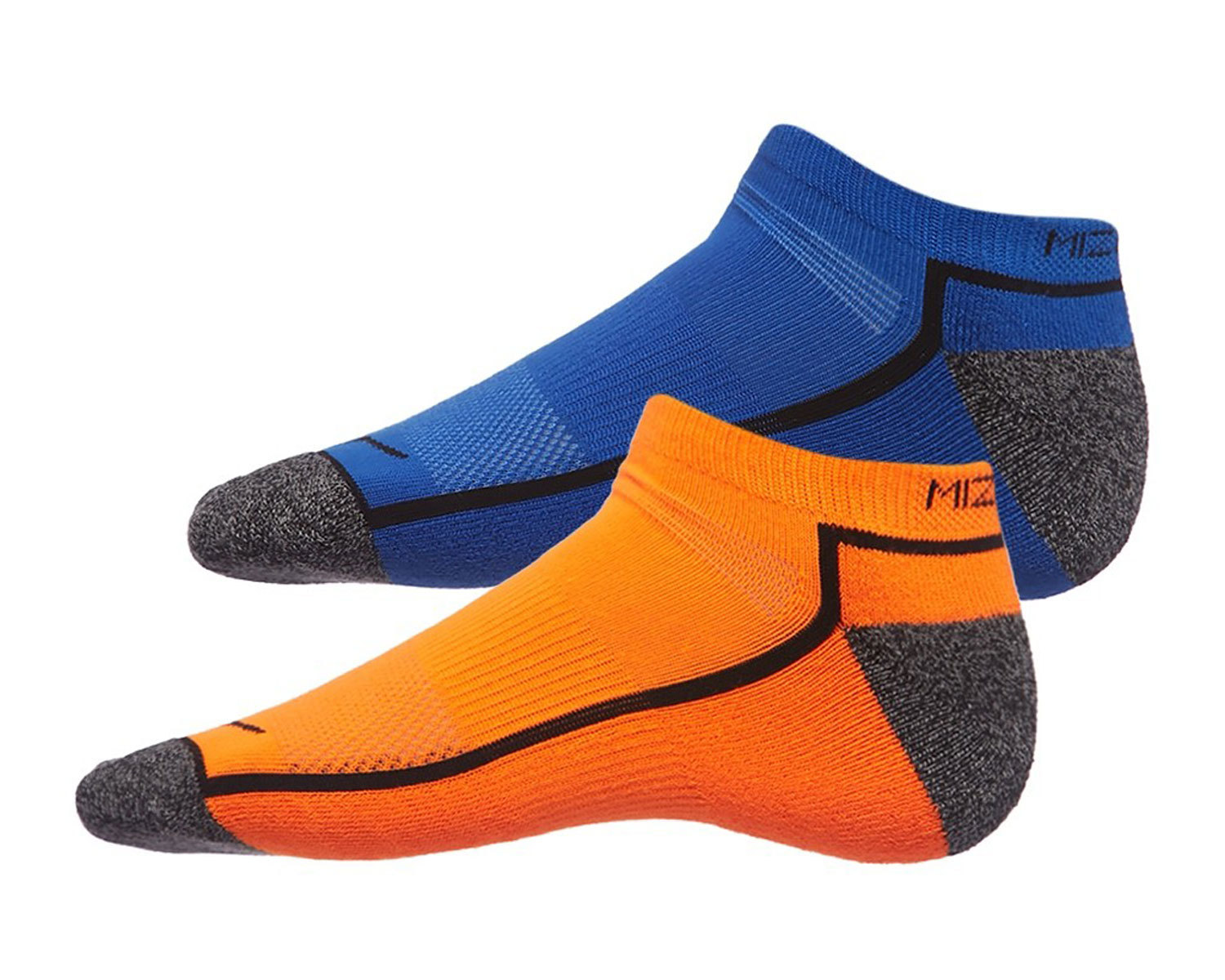 Комплект носков Mizuno Active Training Mid 2 P оранжевые-синие