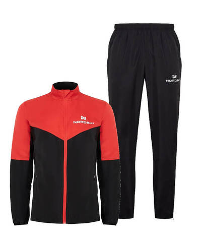 Nordski Sport Motion костюм для бега мужской red-black