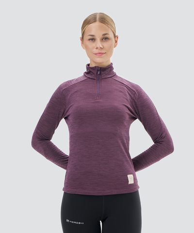Женский утепленный лонгслив Nordski Impulse plum