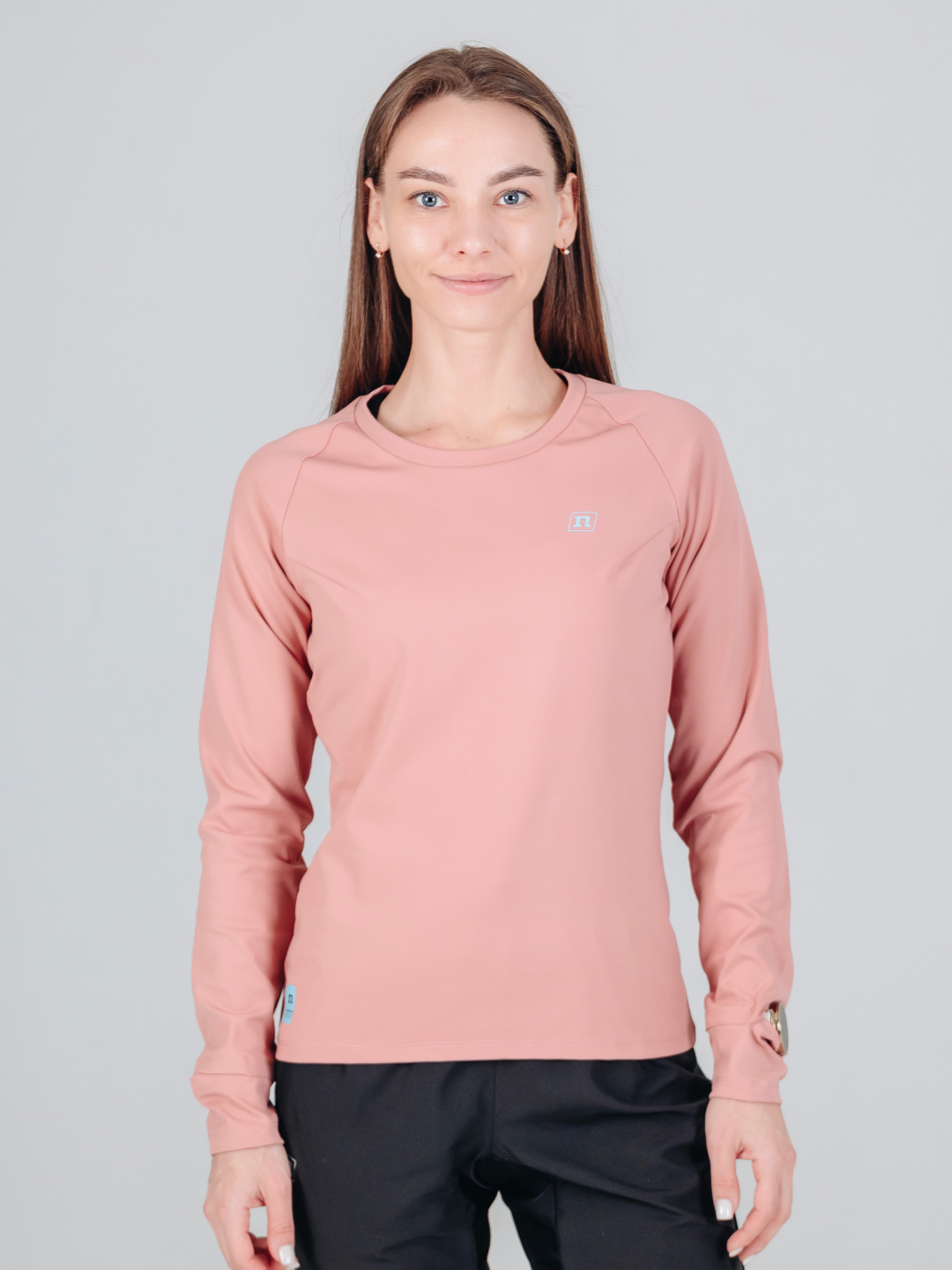 Женский тренировочный лонгслив Noname Clima Long Shirt 26 WOS pink