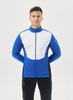 Мужская тренировочная лыжная куртка Nordski Advance white-true blue-black - 1
