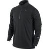 Футболка Nike Element 1/2 Zip LS /Рубашка беговая чёрная - 1