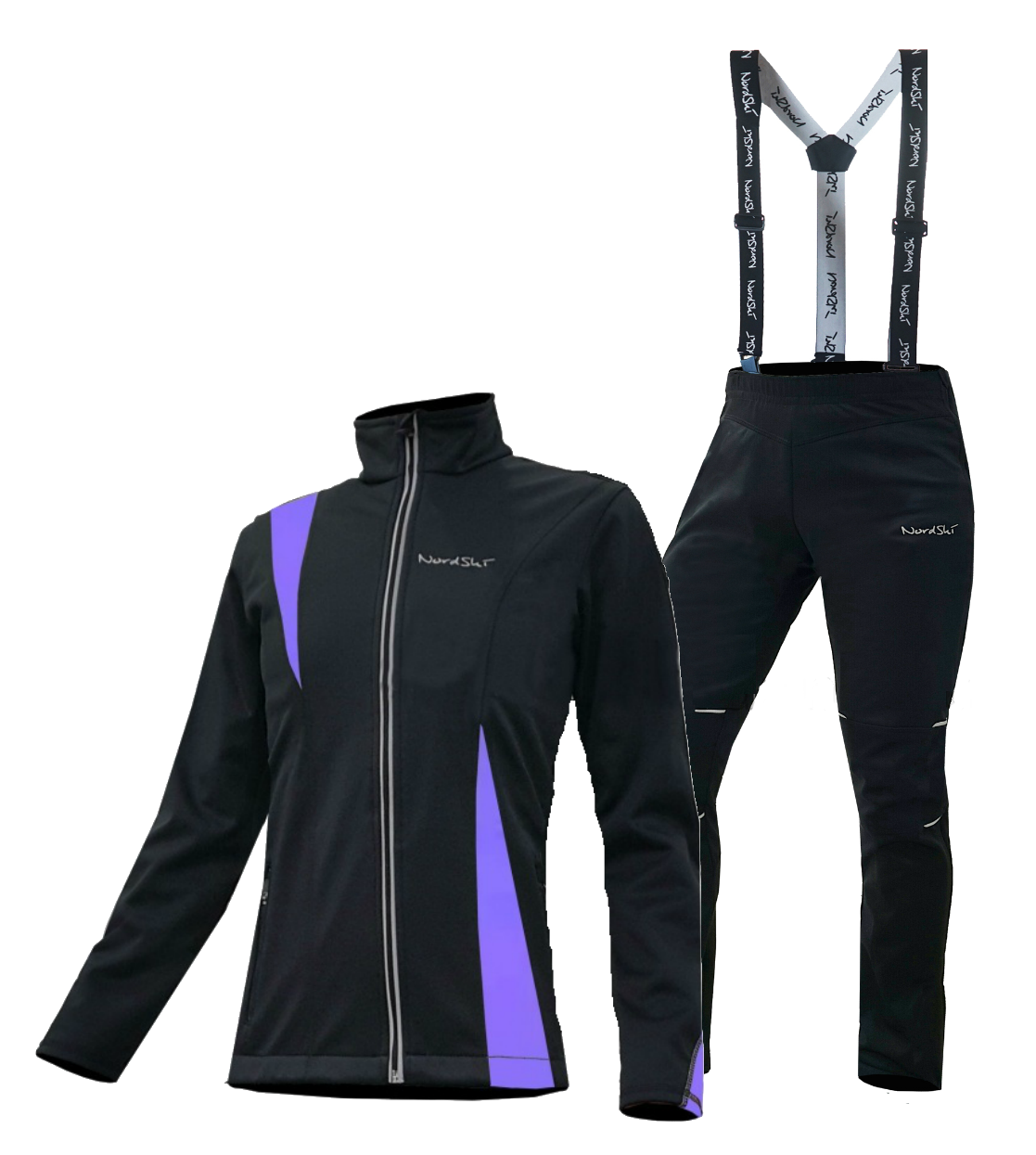 Nordski Active Premium женский лыжный костюм black-violet