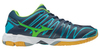 Mizuno Wave Tornado X2 мужские волейбольные кроссовки синие-зеленые - 1