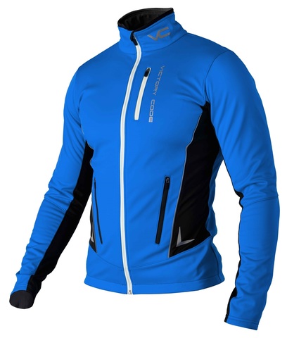 Victory Code Jr Speed Up разминочная лыжная куртка детская blue