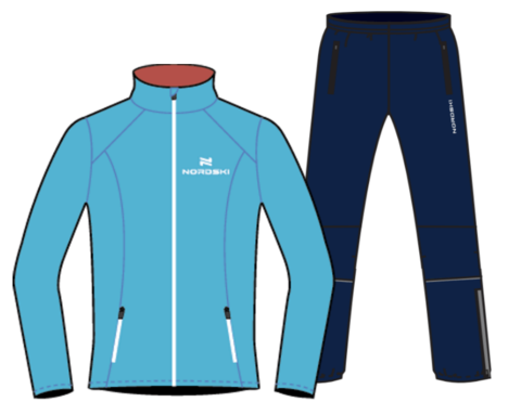 Nordski Premium Run костюм для бега мужской Blue