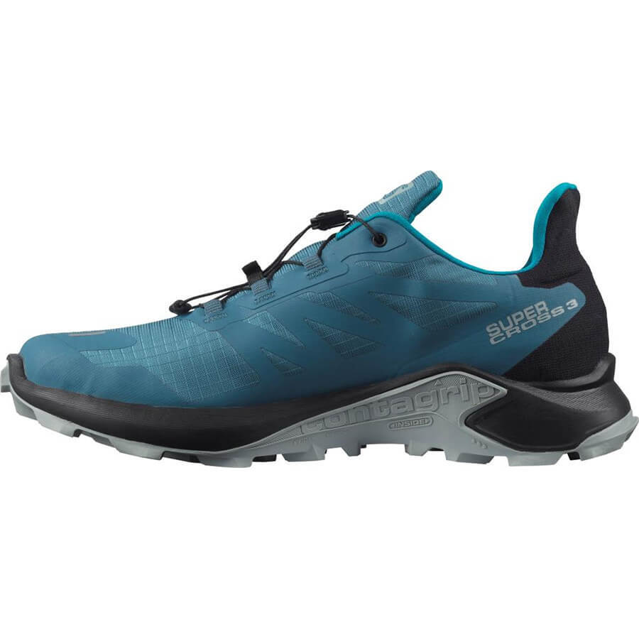 Беговые кроссовки Salomon Supercross 3 GoreTex синие - 5
