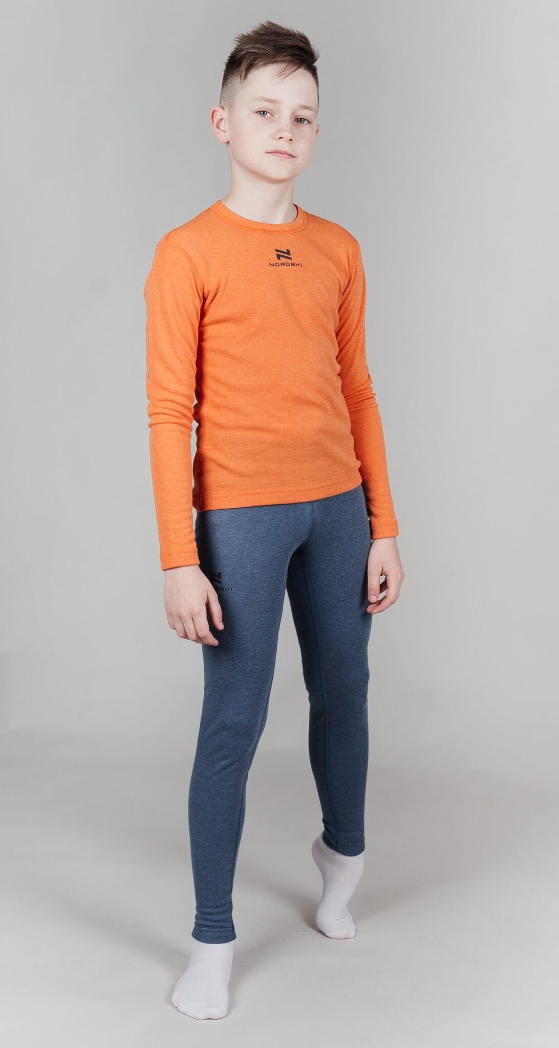 Детское термобелье комплект Nordski Soft orange-green