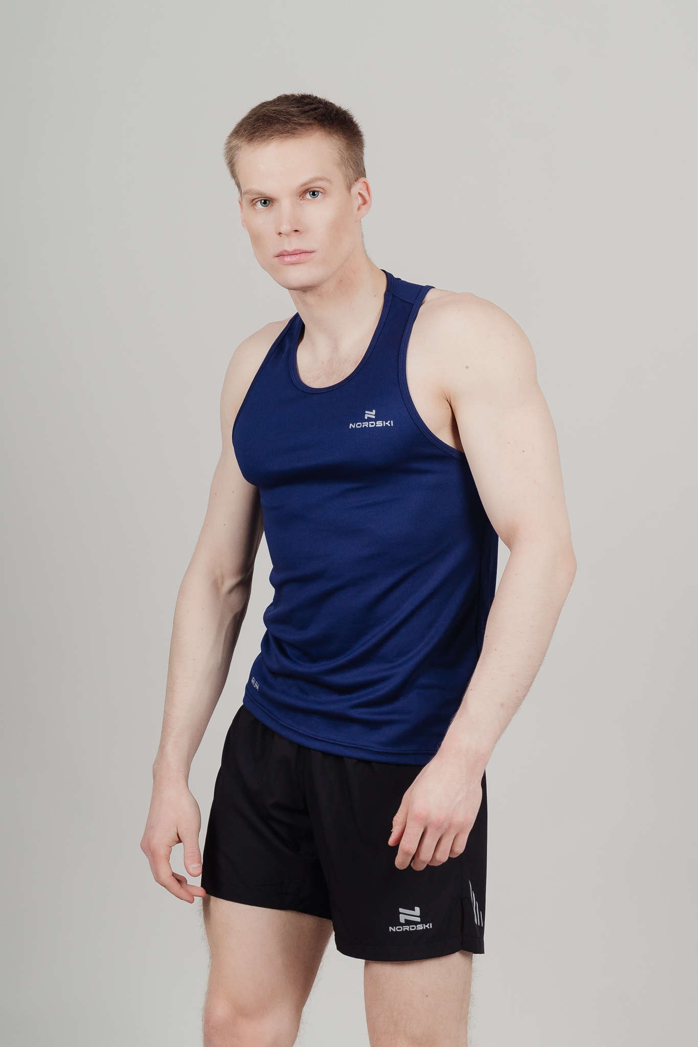 Мужской комплект для тренировок Nordski Run Athletic Belt темно-синий