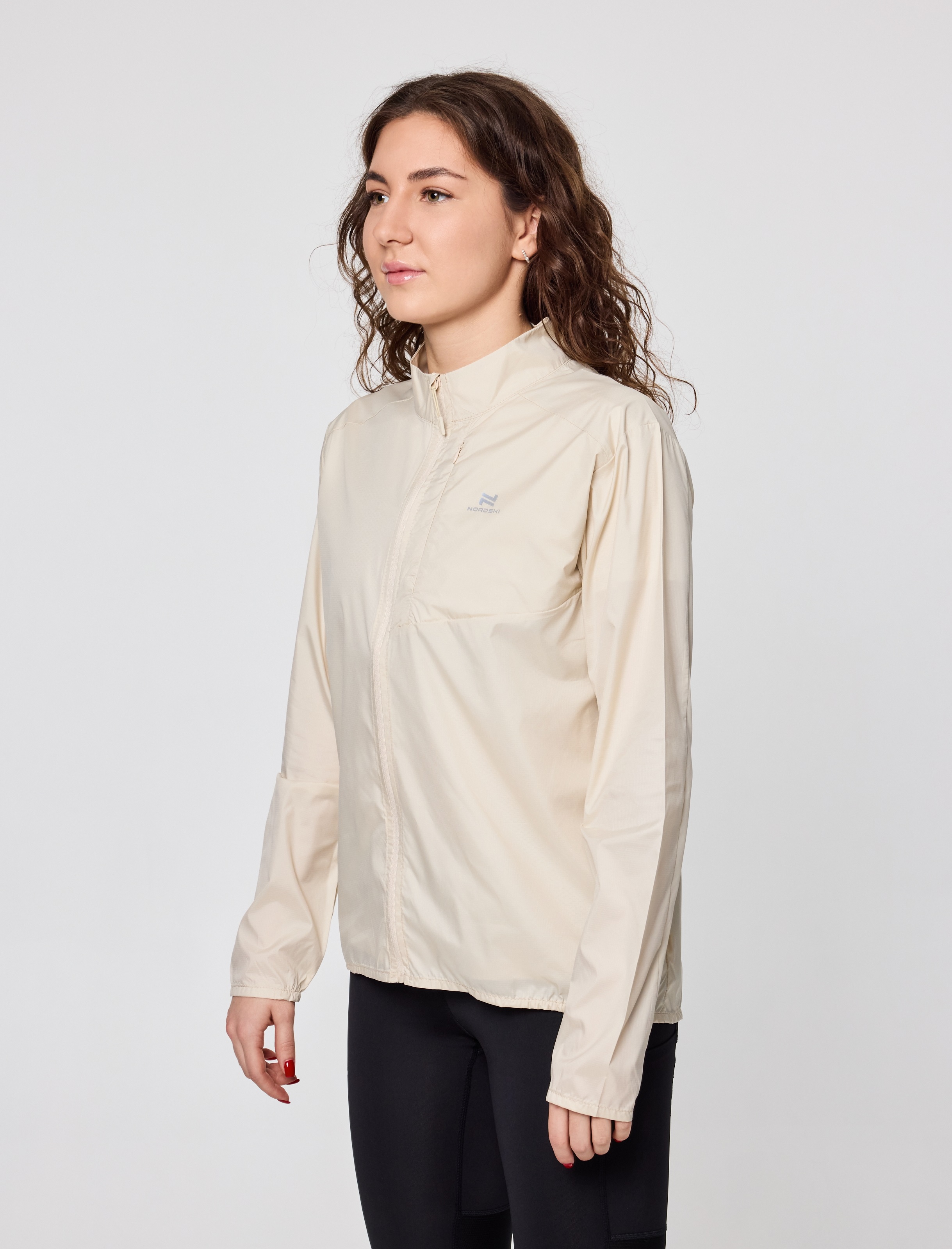 Женский костюм для бега Nordski Upcast Road beige-black - 4