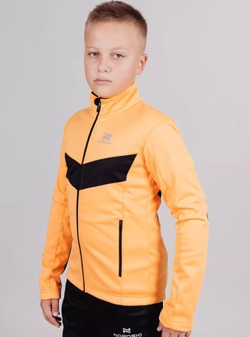 Детская утепленная беговая куртка Nordski Jr Base orange