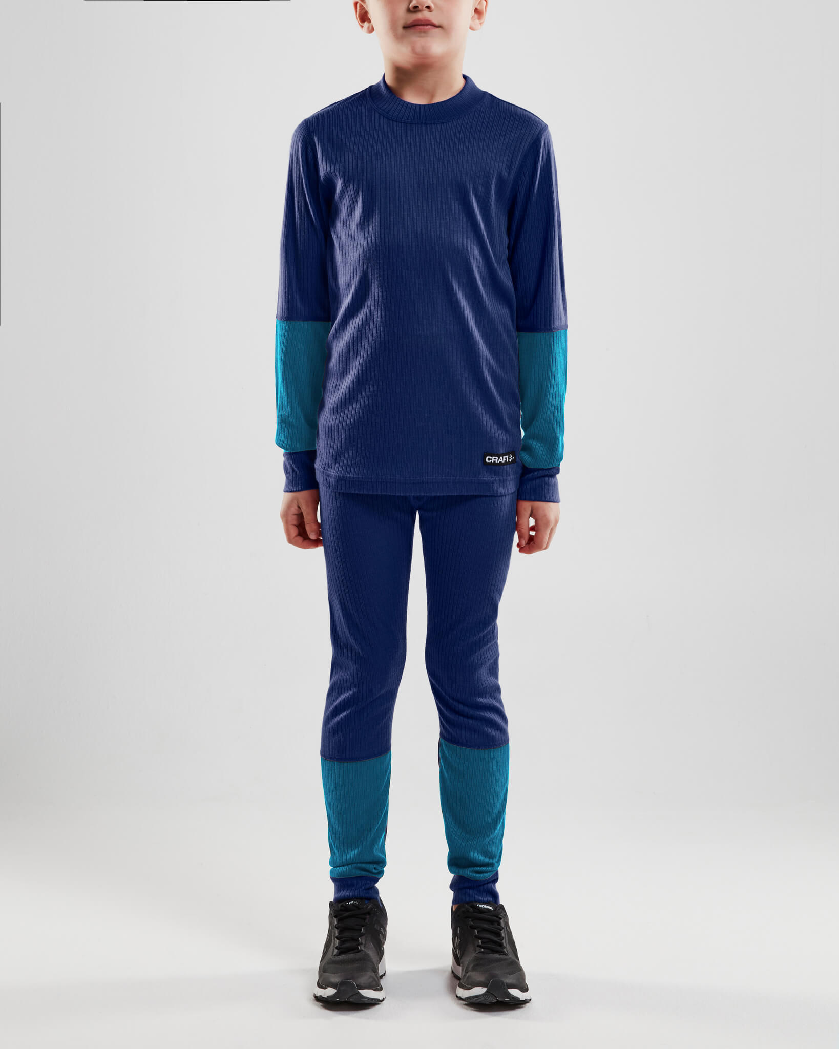 Craft Baselayer детский комплект термобелья темно-синий - 2