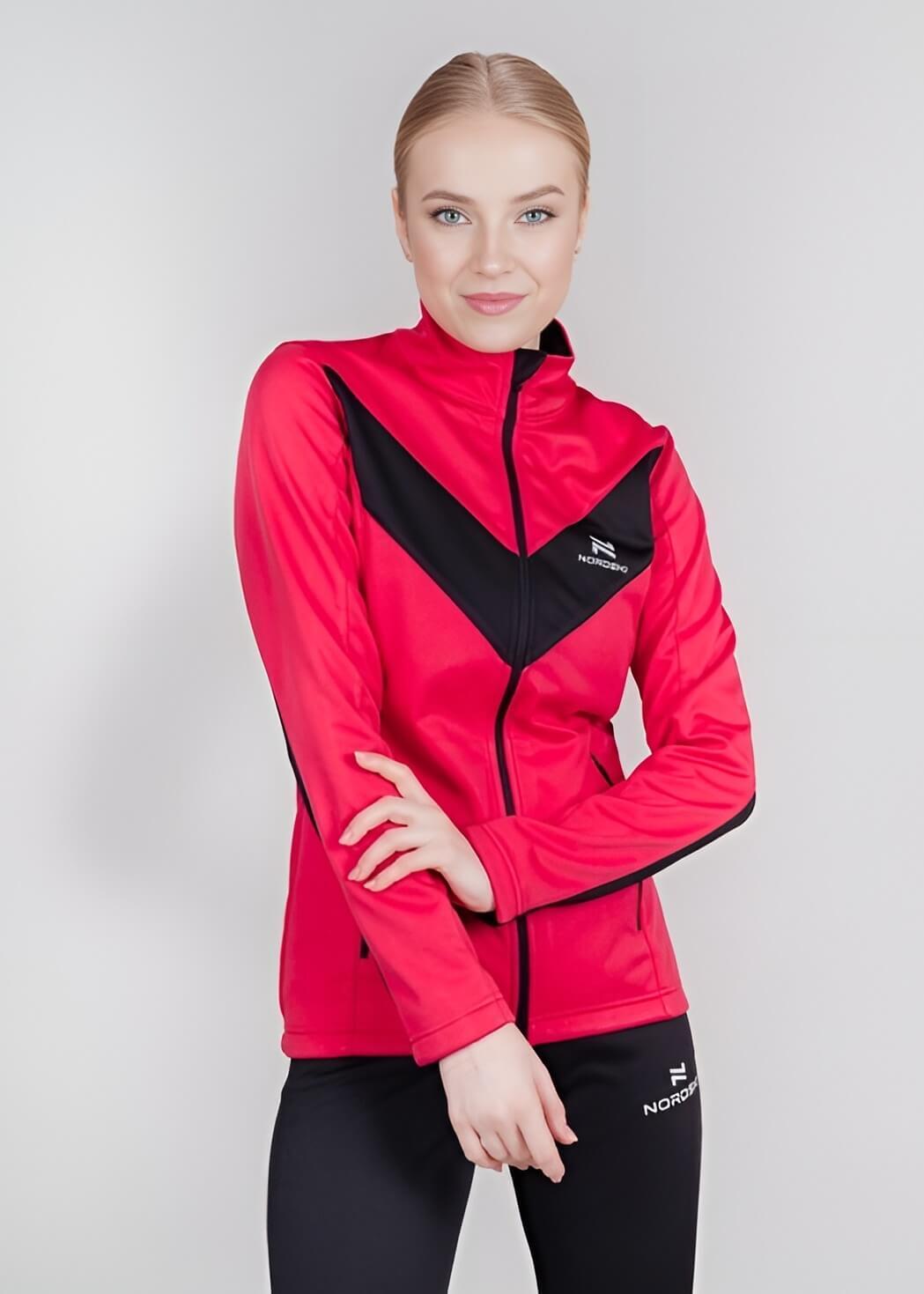 УЦЕНКА-Женская утепленная разминочная куртка Nordski Base pink