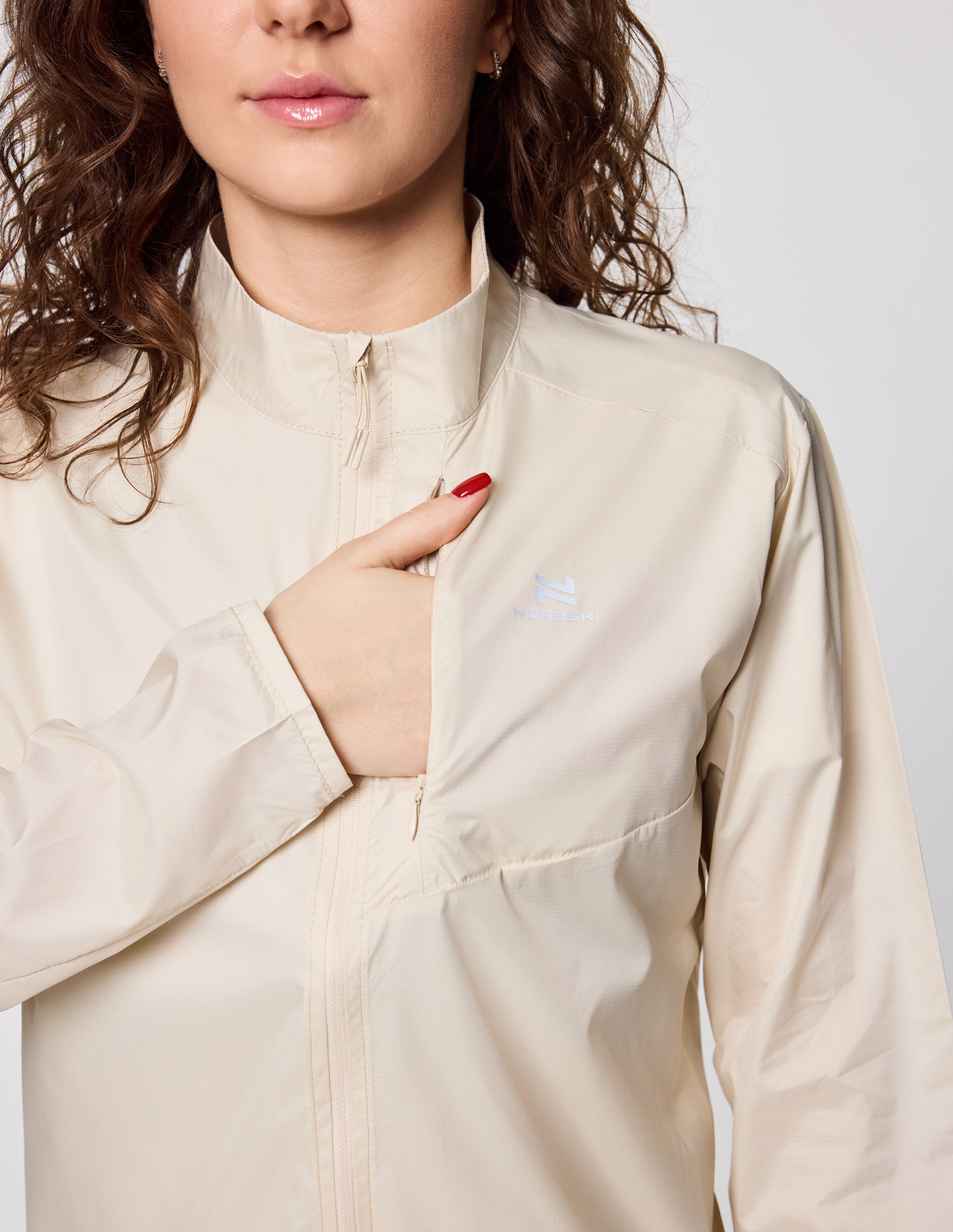 Женский костюм для бега Nordski Upcast Road beige-black - 9