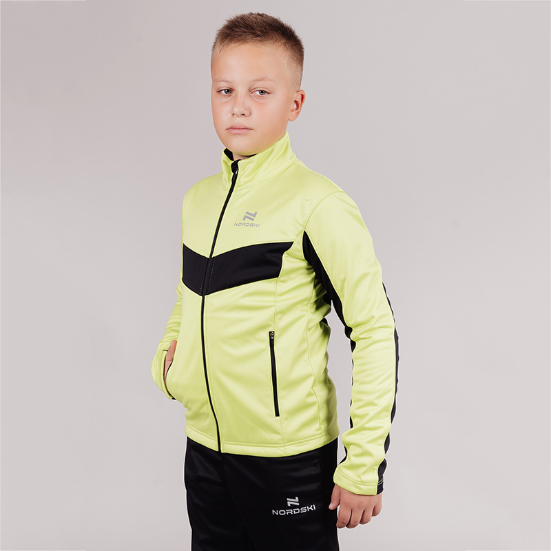 Детский разминочный костюм Nordski Jr Base Active lime - 3