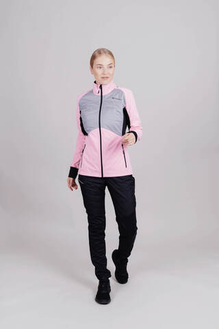 Женский костюм для лыж и бега зимой Nordski Hybrid candy pink