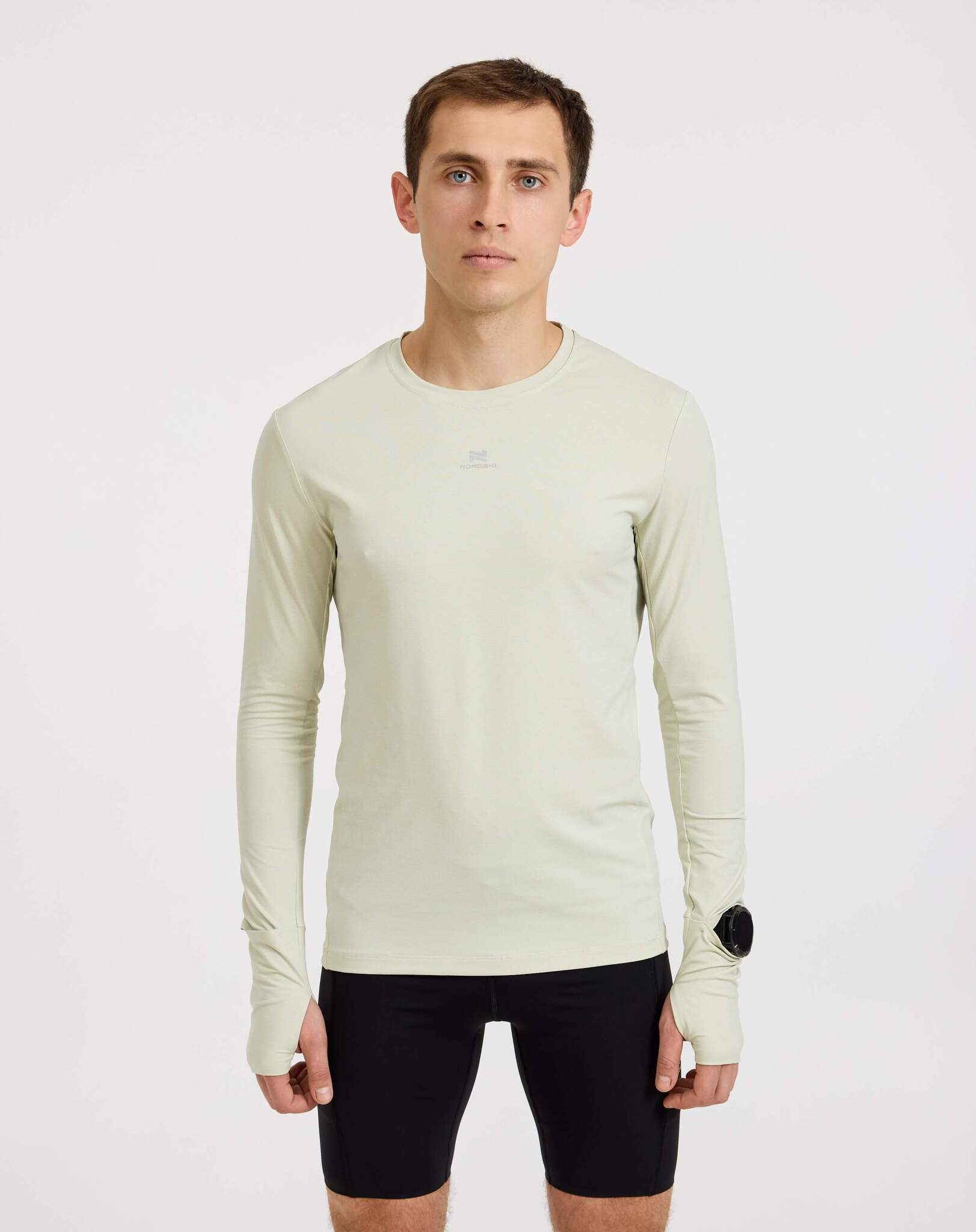Мужской спортивный лонгслив Nordski RunTech smoky green - 6