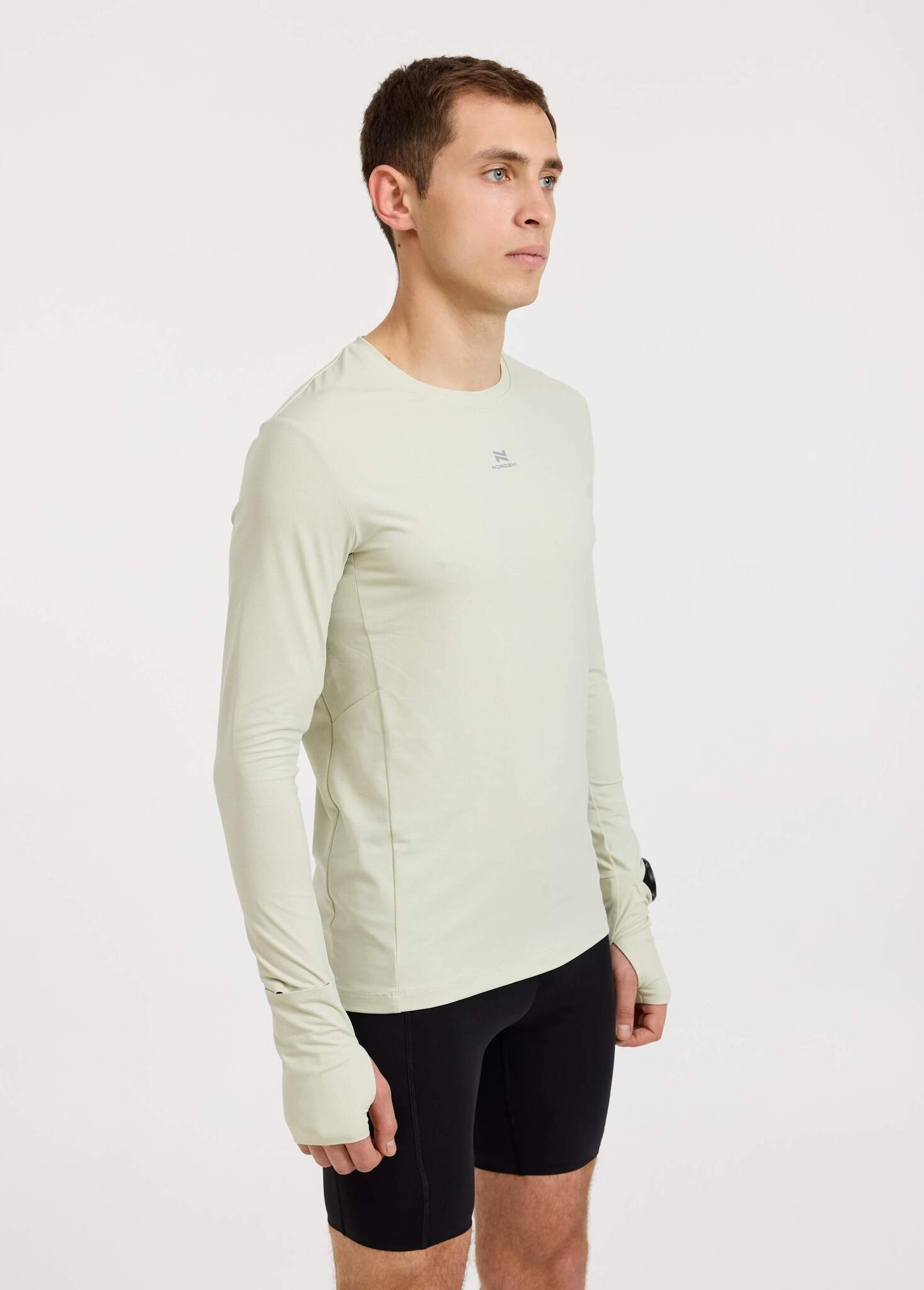 Мужской спортивный лонгслив Nordski RunTech smoky green - 7