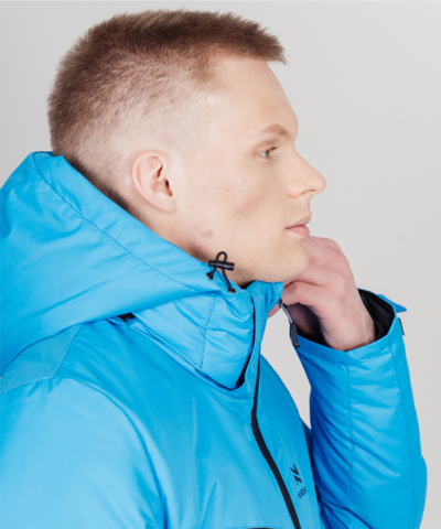 Мужская теплая лыжная куртка Nordski Active синий-черный