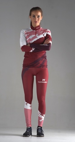 Nordski Premium лыжный гоночный комбинезон женский бордо-rose