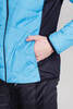Мужская тренировочная лыжная куртка для бега зимой с капюшоном Nordski Hybrid Warm light blue-black - 6