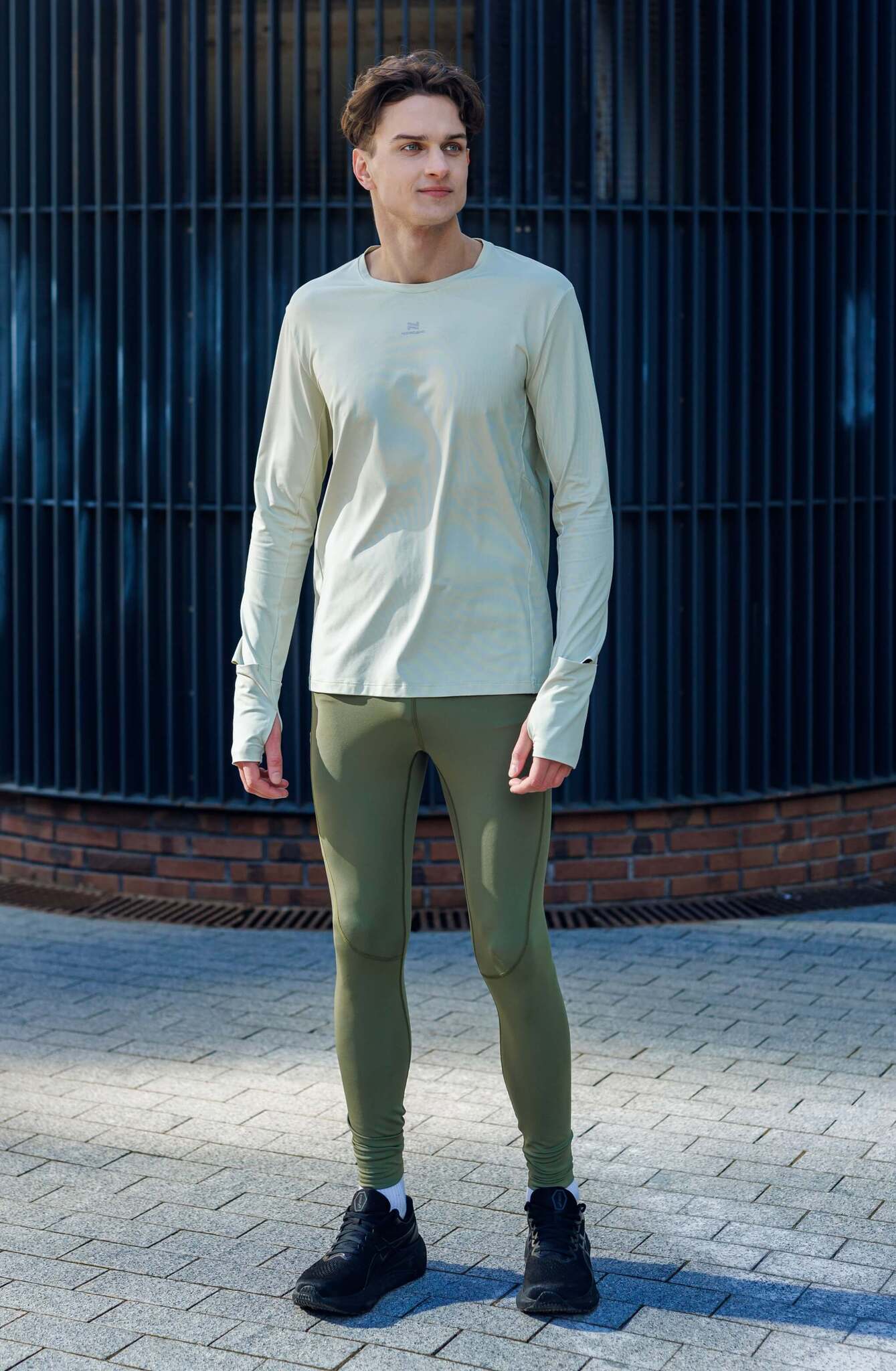 Мужской спортивный лонгслив Nordski RunTech smoky green - 14
