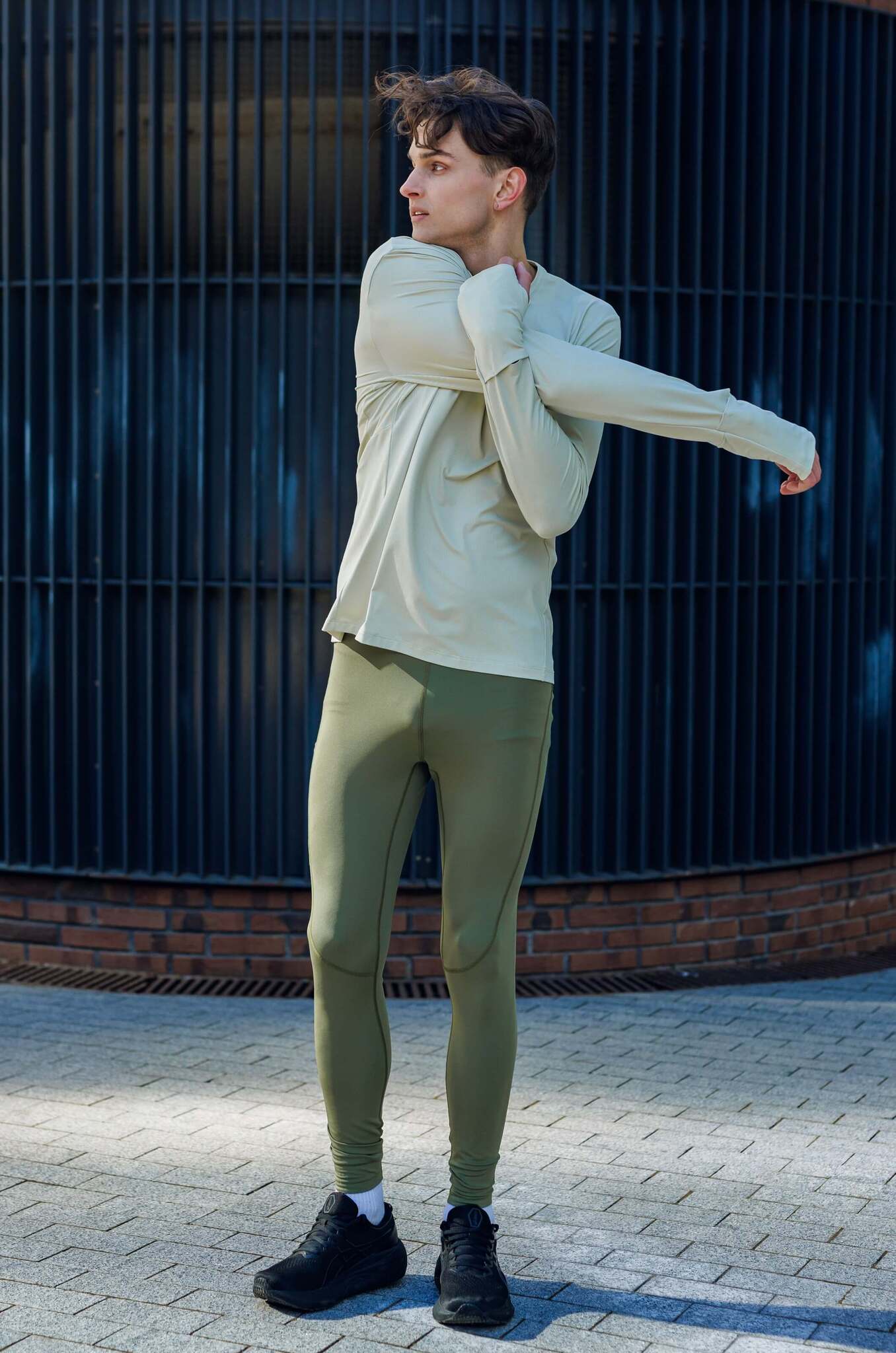 Мужской спортивный лонгслив Nordski RunTech smoky green - 16