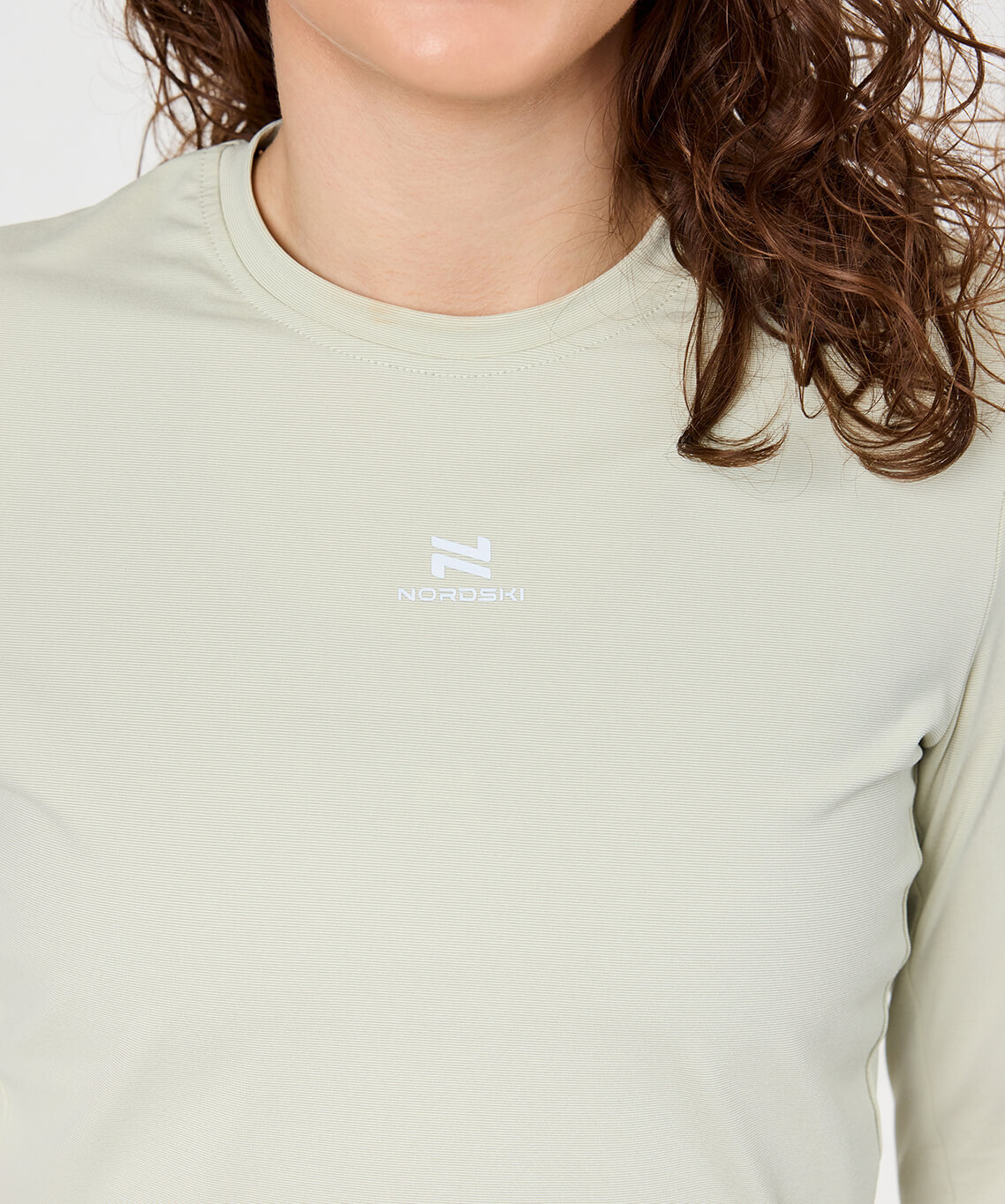 Женский спортивный лонгслив Nordski RunTech smoky green - 5