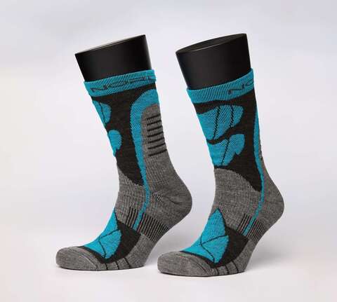 Термоноски Nordski Wool light blue-black