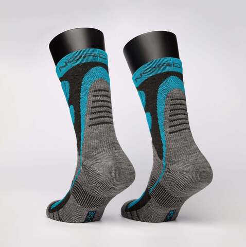 Термоноски Nordski Wool light blue-black