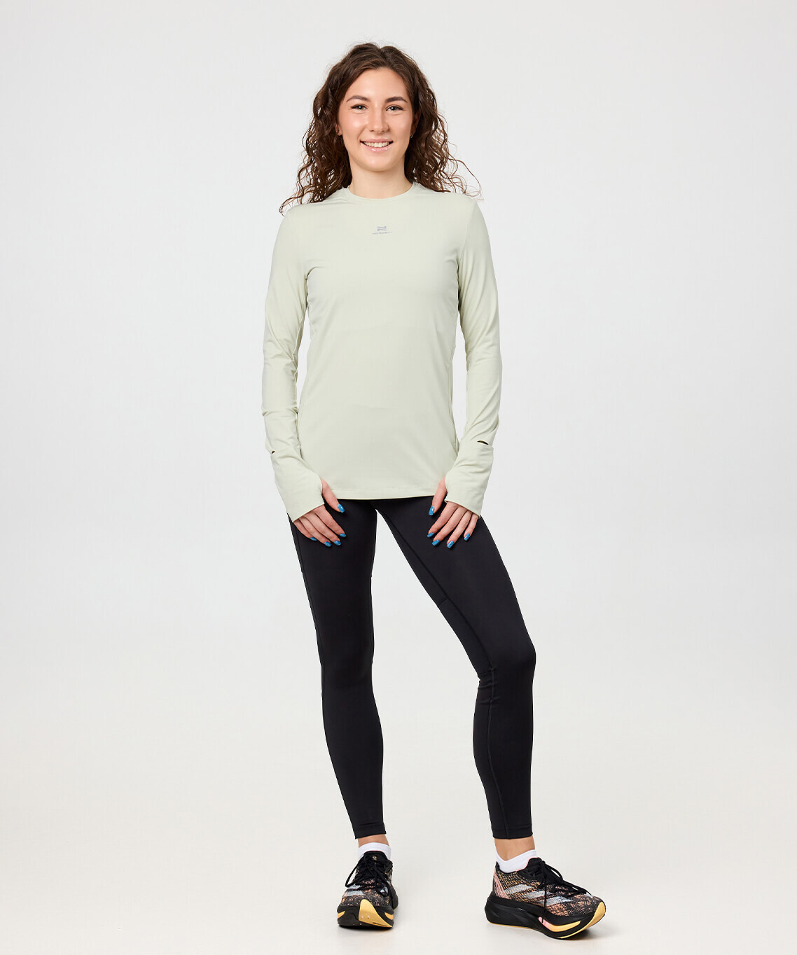Женский спортивный лонгслив Nordski RunTech smoky green - 9