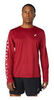 Asics Katakana Ls футболка с длинным рукавом мужская красная - 1