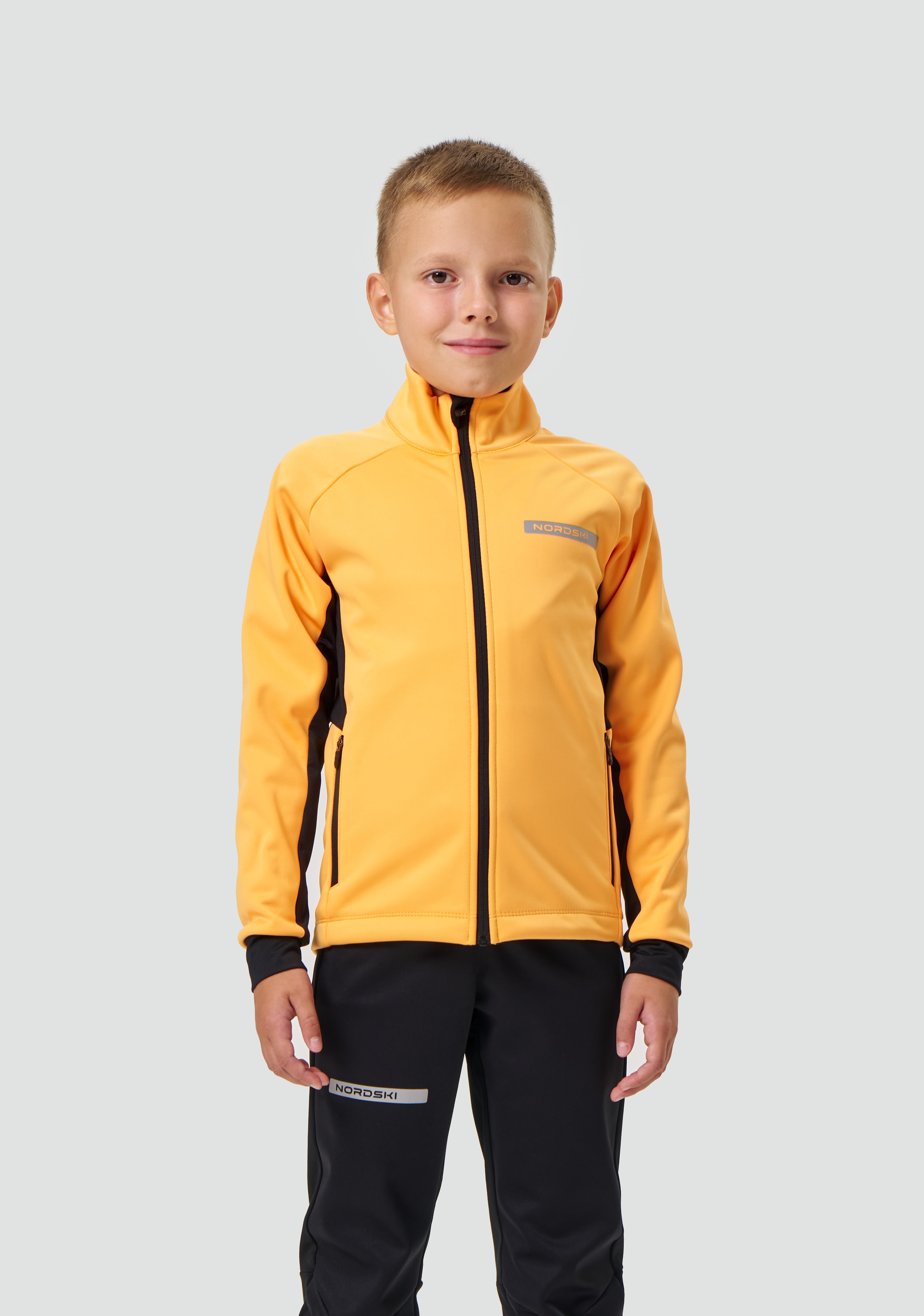 Детская лыжная куртка Nordski Jr. Core orange-black