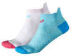 Беговые носки женские Asics 2ppk Sock белые-голубые - 1