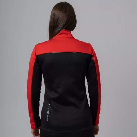 Nordski Active лыжная куртка женская красная-черная