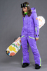 COOL ZONE 19 Twin One Colour женский сноубордический комбинезон фиолет - 8