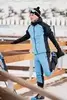 Мужские тренировочные лыжные брюки Nordski Hybrid Warm light blue-black - 11