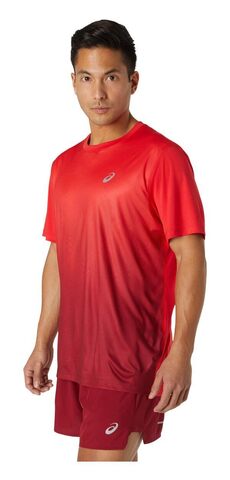 Asics Kasane SS Top футболка для бега мужская красная