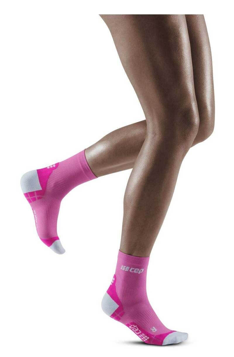 Женские ультратонкие компрессионные носки Cep Compression Socks розовые - 2