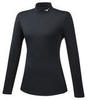 Mizuno Mid Weight High Neck термобелье рубашка женская черная - 1