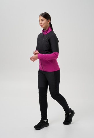 Женский костюм для лыж и бега зимой Nordski Hybrid Pro 2.0 fuchsia-black
