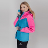 Горнолыжная куртка женская Nordski Extreme blue-pink - 2