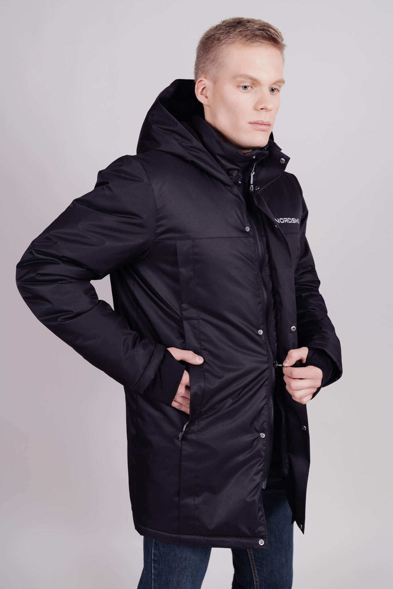 Теплая парка мужская Nordski black - 3