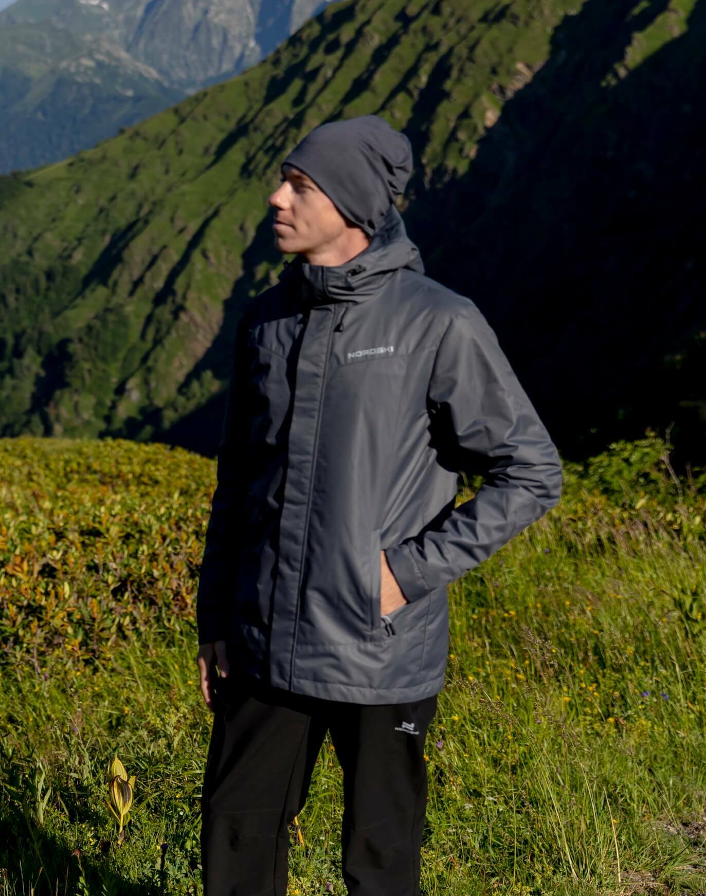 УЦЕНКА-Мужская ветрозащитная куртка Nordski Storm asphalt - 3