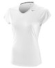 Беговая футболка Mizuno DryLite Core Tee женская белая - 1
