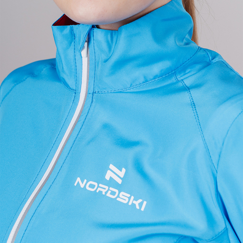 Nordski Premium женская ветровка для бега голубая