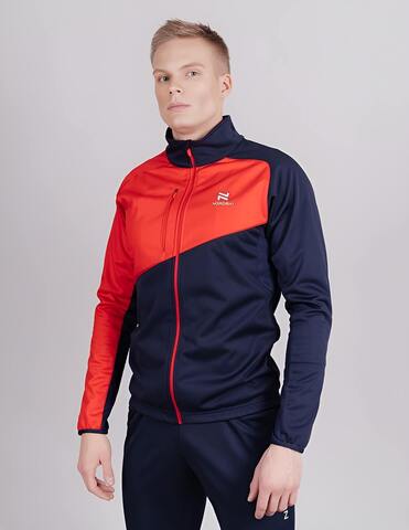Мужская лыжная куртка Nordski Premium blueberry-red
