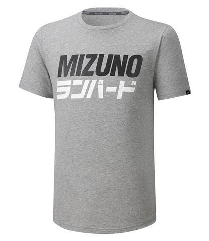 Mizuno Runbird Tee беговая футболка мужская серая