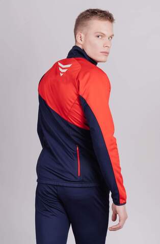 Мужская лыжная куртка Nordski Premium blueberry-red
