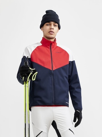 Мужская лыжная куртка Craft Glide Block navy-red